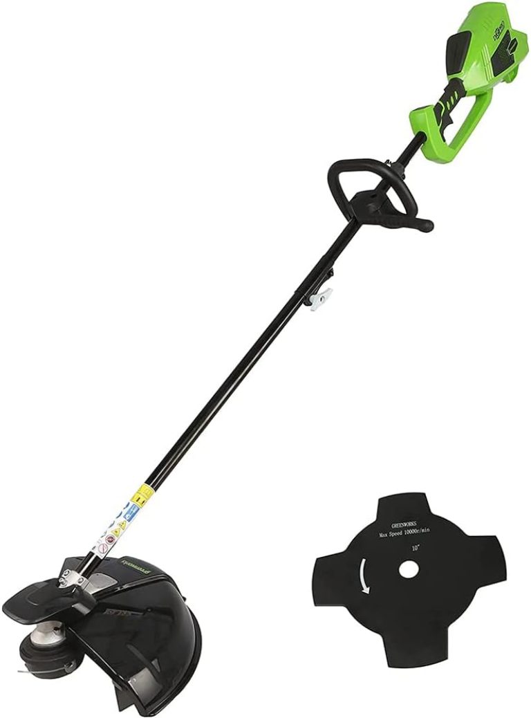 Greenworks GD40BC Débroussailleuse à Batterie 40V, Moteur Sans Balai, Harnais, Largeur de Coupe 40 cm